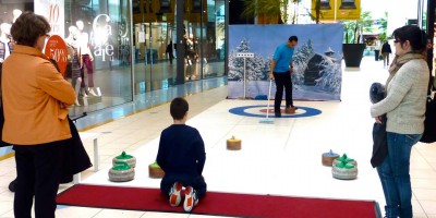 Jeux animation jeu curling